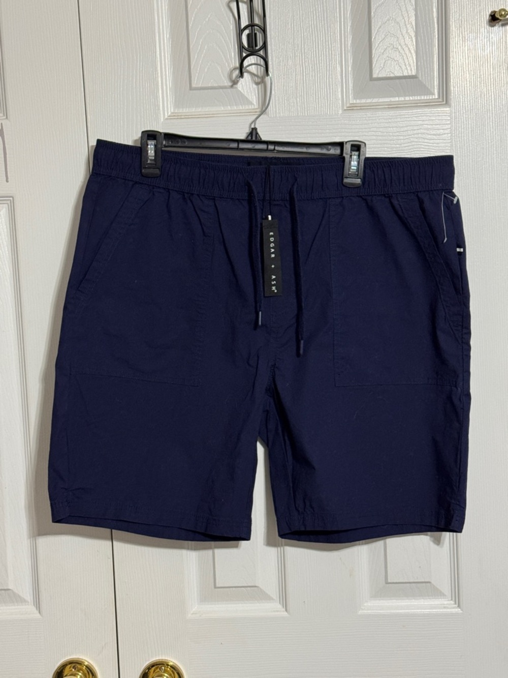 Edgar + Ash Men's Navy Drawstring Shorts